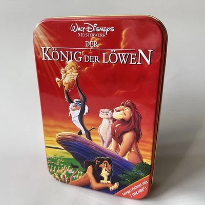 Der König der Löwen VHS Dose Metallbox deutsch Selten Top Vintage Walt Disney - Bild 1 von 4