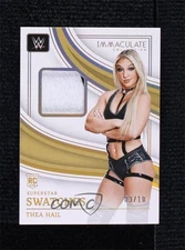 2023 Panini Immaculate WWE Superstar Swatches Gold 3/10 Thea Hail Rookie RC 1co7
