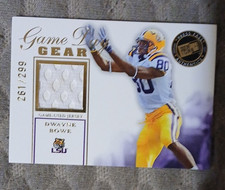 Press Pass 2007 SE Game Day Gear Gold Dwayne Bowe LSU Jersey #GDG-DB2 /299