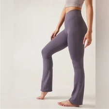 Athleta transcend slim bootcut leggings in purple size XS tall
