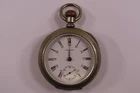Antique Waltham 15 Jewels Silverine Pocket Watch Pre-Owned Doesn't Run (43-02a)