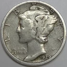 1929-S Mercury Dime - F (Lot#2)