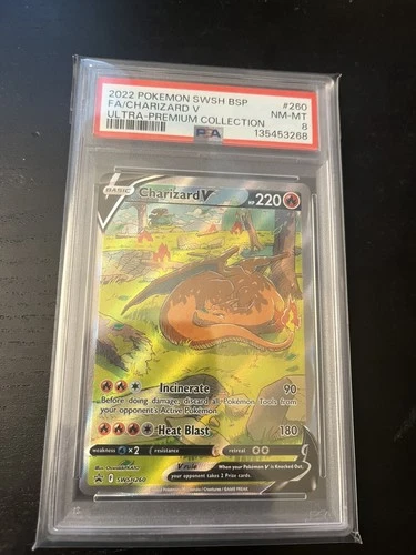 2022 Pokemon Charizard V Ultra Premium Collection PSA 8 SWSH260