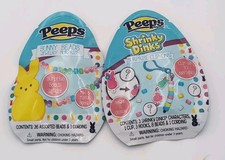 PEEPS SHRINKY DINKS Surprise & jewelry beads CLIP-ONS EASTER BUNNY