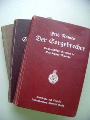 3 Bände Sorgebrecher + Sonneblume + Allem vor der Humor Karlsruhe Mundart