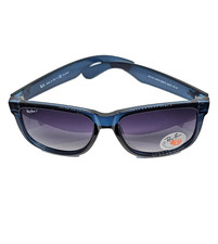 Ray-Ban Justin Classic Men's Square Sunglasses - Dark Transparent Blue RB4165