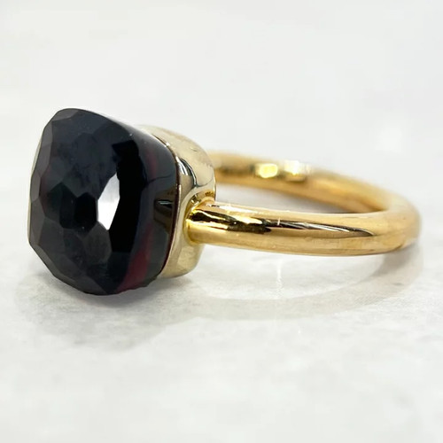 Pomellato Nudo Ring Garnet K18 Rose Gold Classic Luxury Designer Jewelry