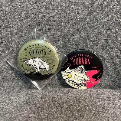 Ghibli Princess Mononoke & Spirited Away Badge Set, LE, Mint
