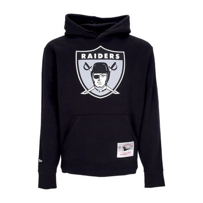 Oakland Raiders NFL Mitchell & Ness Team Logo Hoodie Schwarz-XL