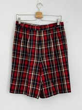 Vintage 1980s Pendleton Preppy Plaid Women s Rayon Lined Walking Shorts Size 8