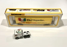 1980's Chef Boyardee Set: Matchbox Kenworth, Bachmann HO Box Car