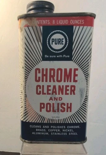 1962 PURE CHROME CLEANER AND POLISH OIL CAN