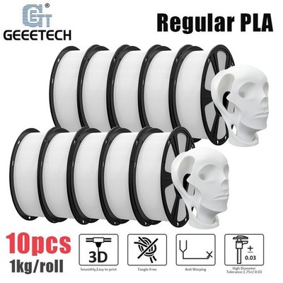 10KG Geeetech 3D Printer PLA PLA Filament 1.75mm PLA Consumables White