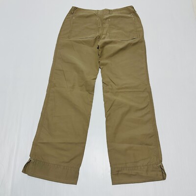 Horny Toad Pants Women's 4 Khaki Cotton Split Hem Low-Rise Zip Fly