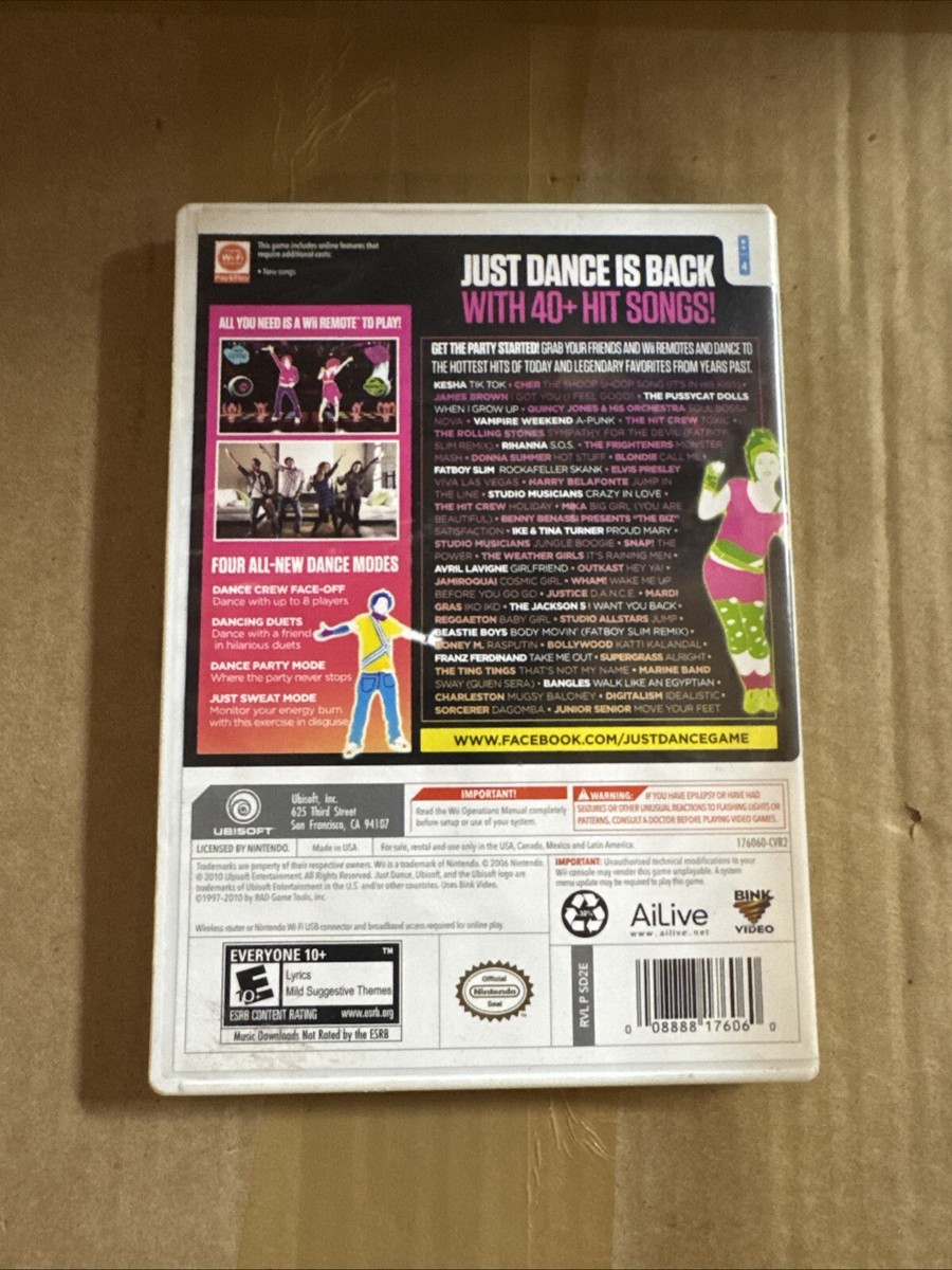 Just Dance 2 (Nintendo Wii, 2010) 8888176602| eBay