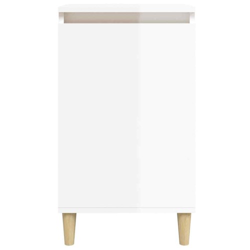 High Gloss Bedside Table Drawers Storage Side Cabinets Wooden Nightstand White - Picture 5 of 12