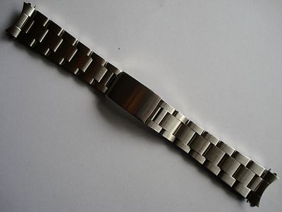 20MM BRUSHED STEEL OYSTER BAND BRACELET FIT 36MM EXPLORER 40MM GMT-MASTER WATCH