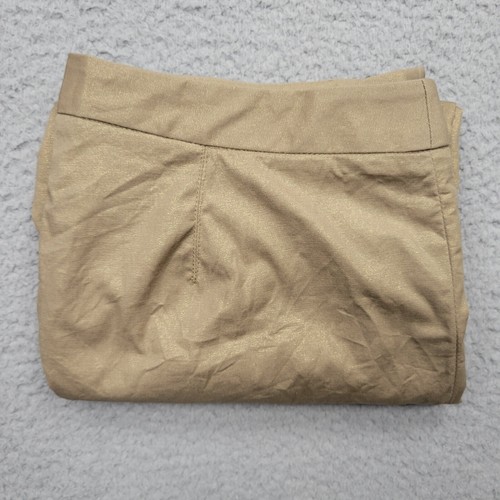 Carmen Marc Valvo Pants Womens 4 Gold Tapered Leg Side Zip Crop 30x28* - Picture 16 of 17