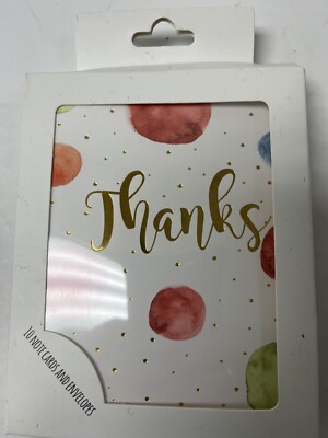 Paper Street Card Company Set Of 10 Note Cards And Envelopes.