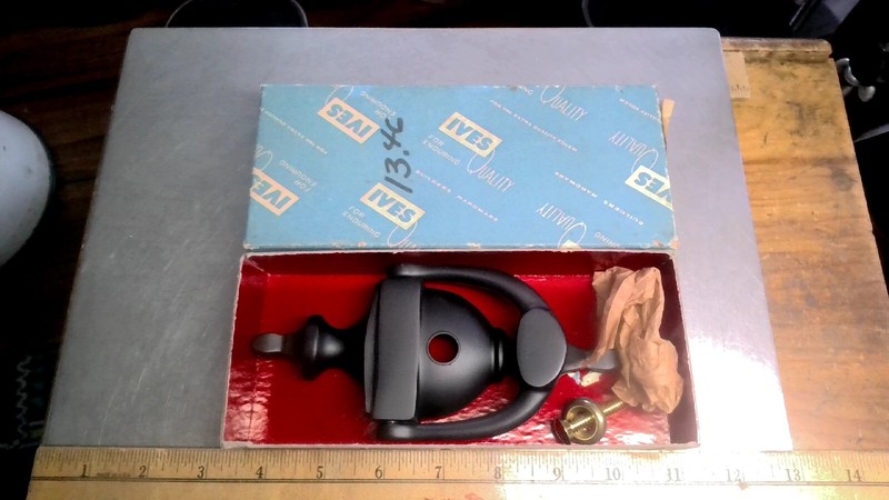 Ives 752B Solid Brass Black painted Door Knocker NOS NIB antique vintage old