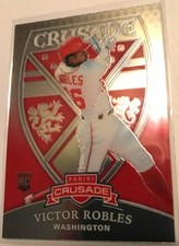 VICTOR ROBLES RC 2018 PANINI CRUSADE CHROME ROOKIE GEM10?-NATIONALS RC