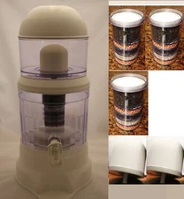 Countertop 4 Gallon 8 Stage Mineral Water Purifier System + One Year Refill