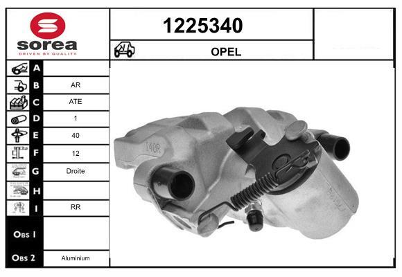 Étrier de frein SNRA 1225340 : voyagez serein en famille en OPEL VECTRA C Break