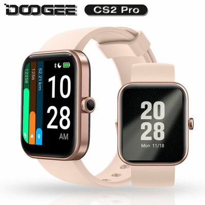 Waterproof DOOGEE CS2 Pro Sport Smart Watch SpO2 Heart Rate Monitor Touch  Screen | eBay