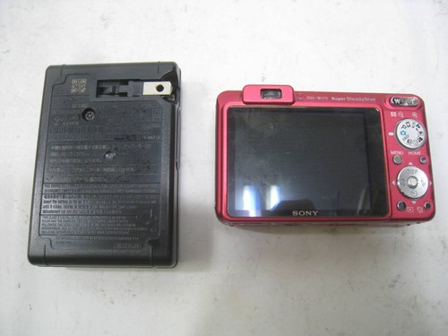 SONY Cyber-shot DSC-W170 red Japanease language ONLY digital camera Working - Picture 2 of 6