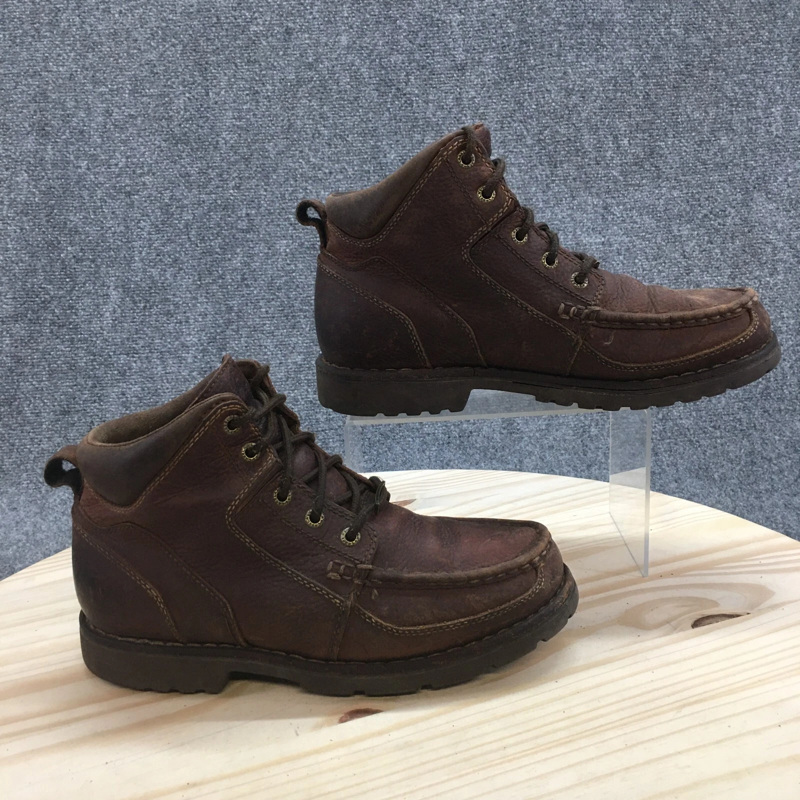 Cabelas Boots Mens 8 D Goretex Ankle Hiking Combat Casual Brown Leather Lace Up