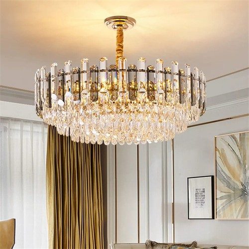 XL Modern LED Crystal Lamp Ceiling Lights Pendant Chandelier for Kitchen Bedroom - Picture 2 of 30