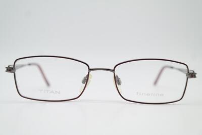 Glasses ESCHENBACH Fineline 891018 TITAN Copper Silver Square Eyeglass Frame New