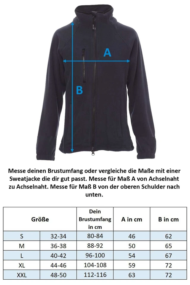 Damen Fleecejacke Übergangsjacke Sweatjacke Outdoor Jacke Microfleece mit Kragen - Bild 2 von 2