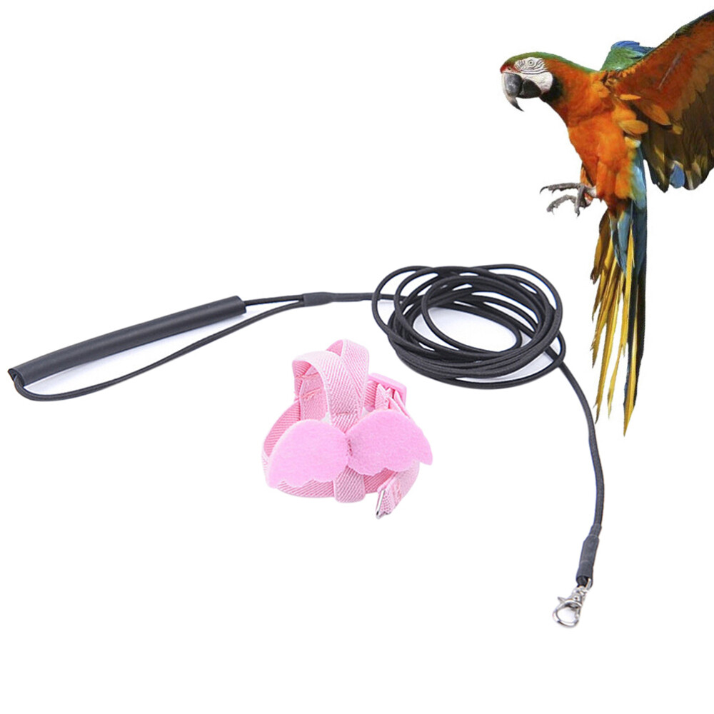 Bird Harness Conure Bird Leash Harness Rope Perches Parrots Large Bird Perch