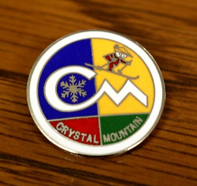Crystal Mountain Ski Resort Skiing Souvenir Collector Pin-Washington State