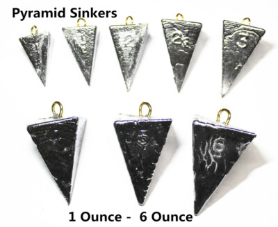 5 LB  Pyramid  Sinkers Fishing Sinkers - assorted weights - select