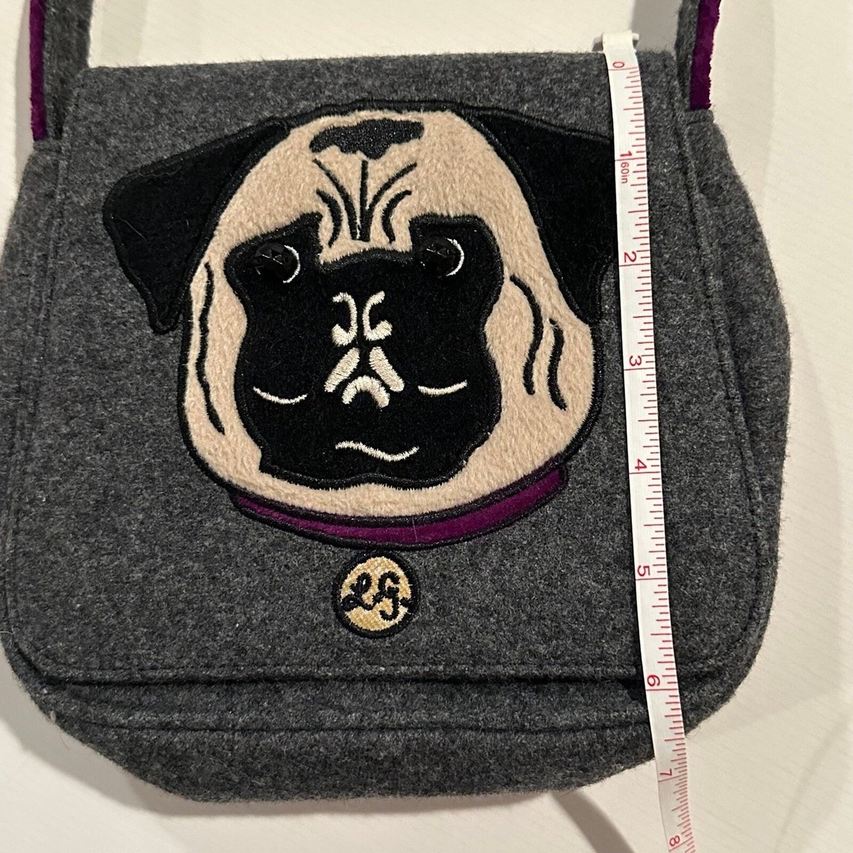 Vintage Lulu Guinness Adorable Wool Pug Bag HTF EUC | eBay