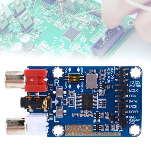 I2S ADC Master Slave Mode Development Board WM8782S Audio Capture Card Module - Afbeelding 2 van 6