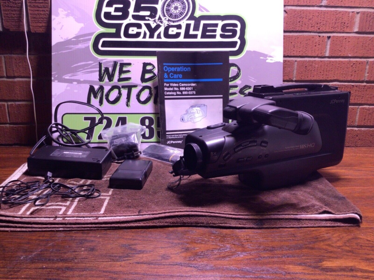 JC Penney VHS CAMCORDER MODEL NO. 686-6301 FLYING ERASE HEAD HQ | eBay