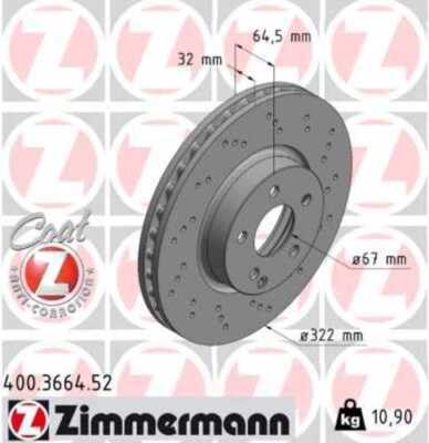 LORDCO - ZIMMERMAN 400366452 Disc Brake Rotor