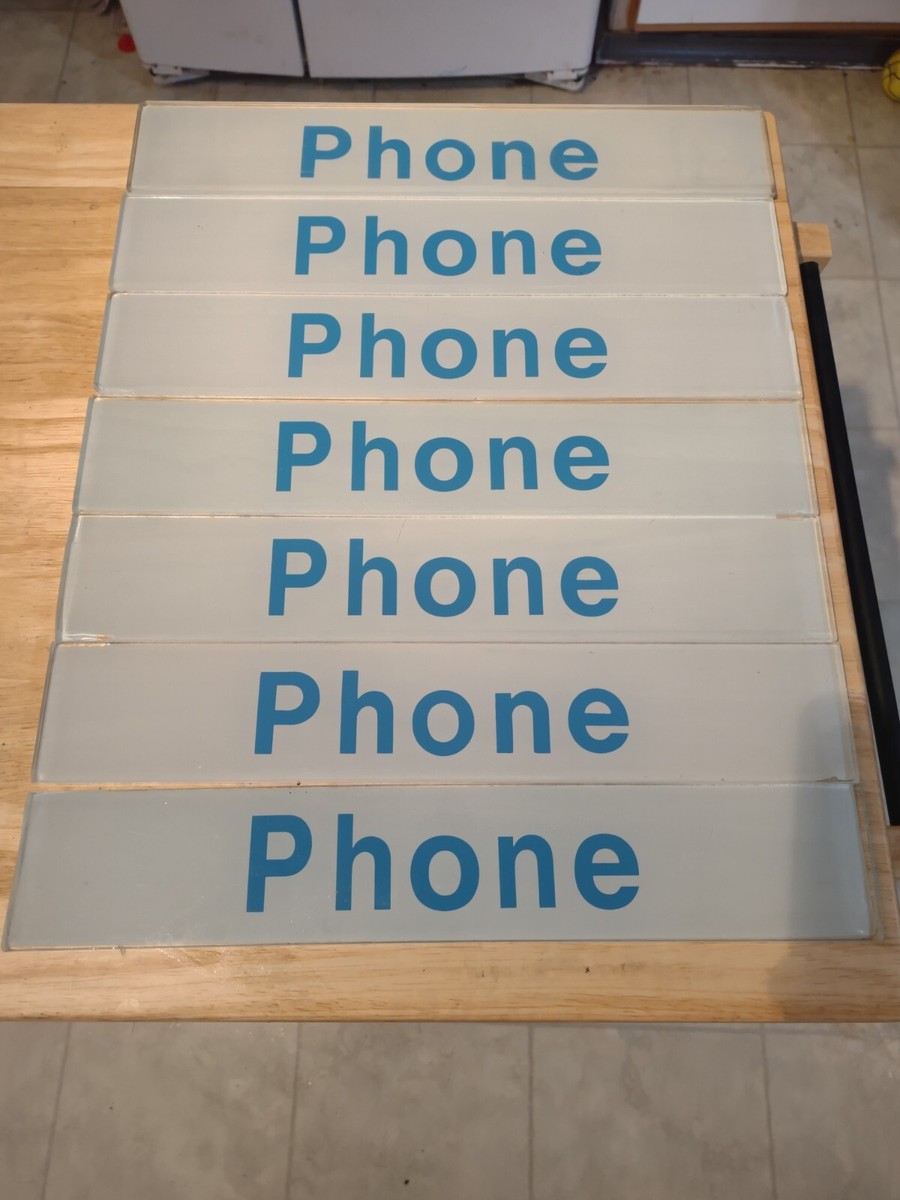 USA製 60s~70's Vintage Phone Booth Sign VINTAGE 70s SMALL PAY PHONE BOOTH FRONT FROSTED WHITE GLASS LIGHT