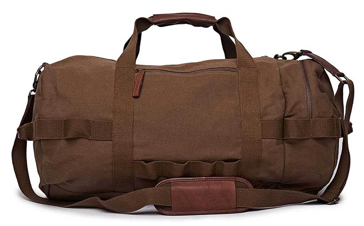 Royal Enfield Flying Flea Duffel Bag Genuine Leather Brown Trim