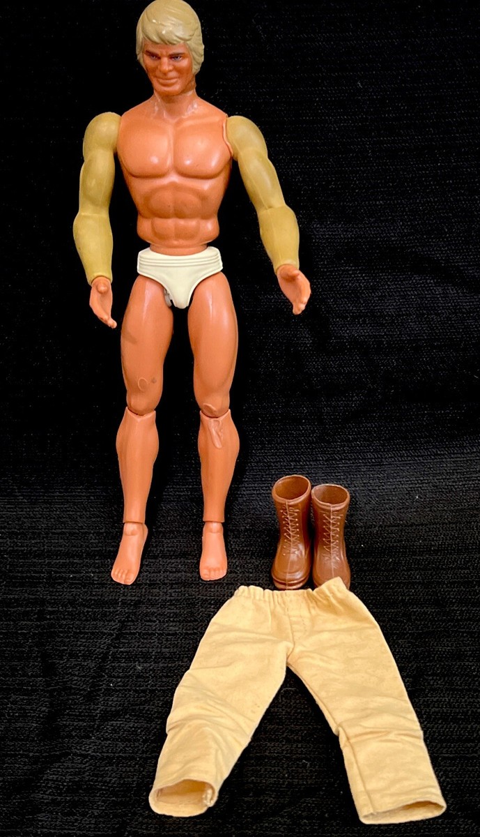 Vintage 1971 BIG JEFF JIM MATTEL ACTION FIGURE Karate Chop MOVING
