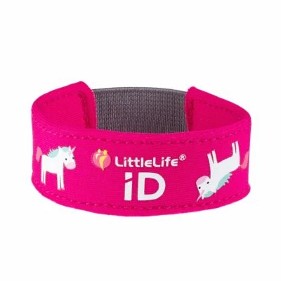 Littlelife Child ID Bracelet - Safety wristband with ID Slips - Unicorn