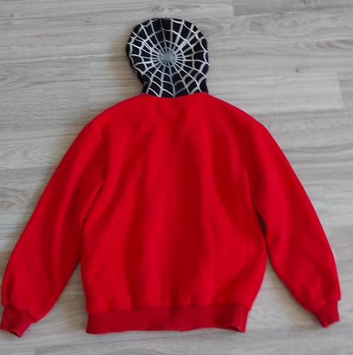 Spiderman Jacke Sweatjacke mit Maske Kostüm Gr. 134 / 140 /146 - Bild 6 von 7