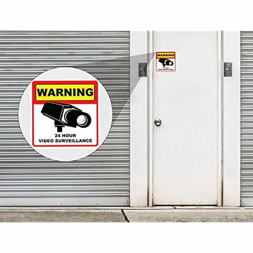Sign & Poster Kits Video Surveillance Camera Sticker 10 Pack Decal