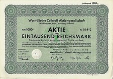 Westfalijska Celoza Akcyjna Spółka Wildhausen, Post Oeventrop i. Westf.