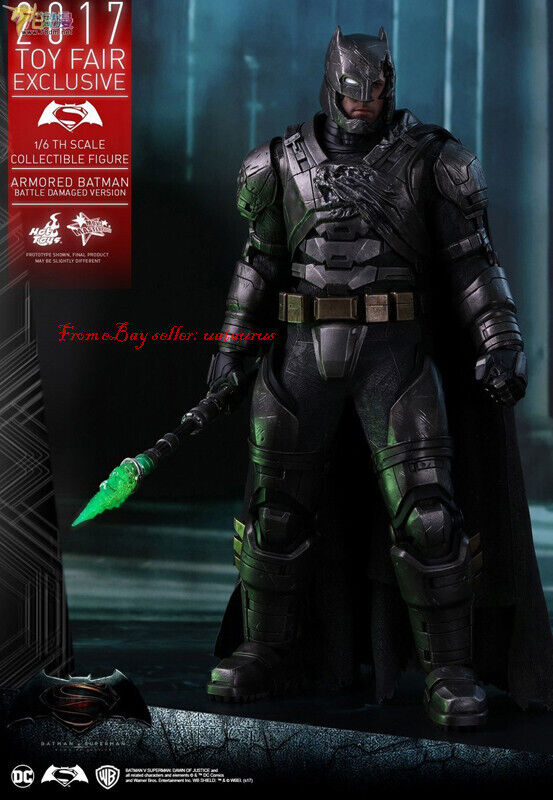 Hot Toys 1/6 Mms417 Batman V Superman Armored Batman Battle Damaged Version New
