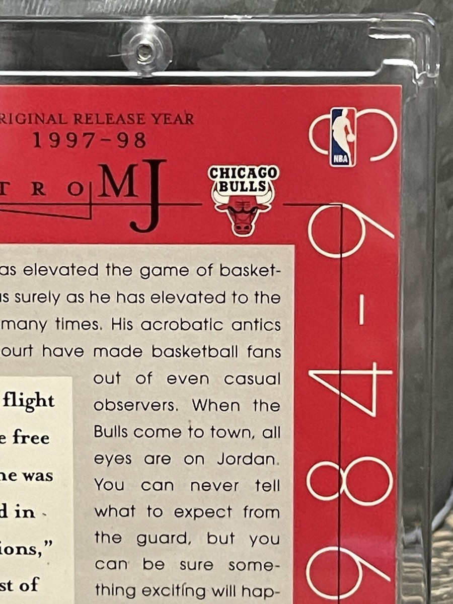 Michael Jordan Card INSERT SP FOIL FREE THROW LINE DUNK CHICAGO