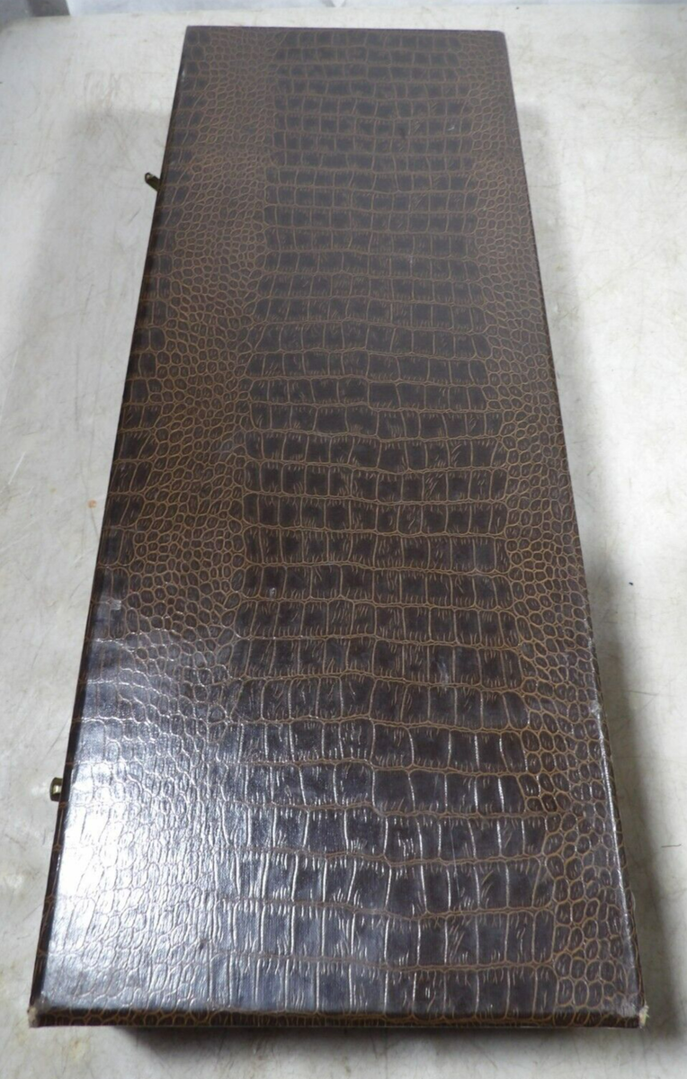 Large Vintage Wooden Over-size Gavel W/Faux Alligator Case Large Vintage Wooden Over-size Gavel W/Faux Alligator Case
